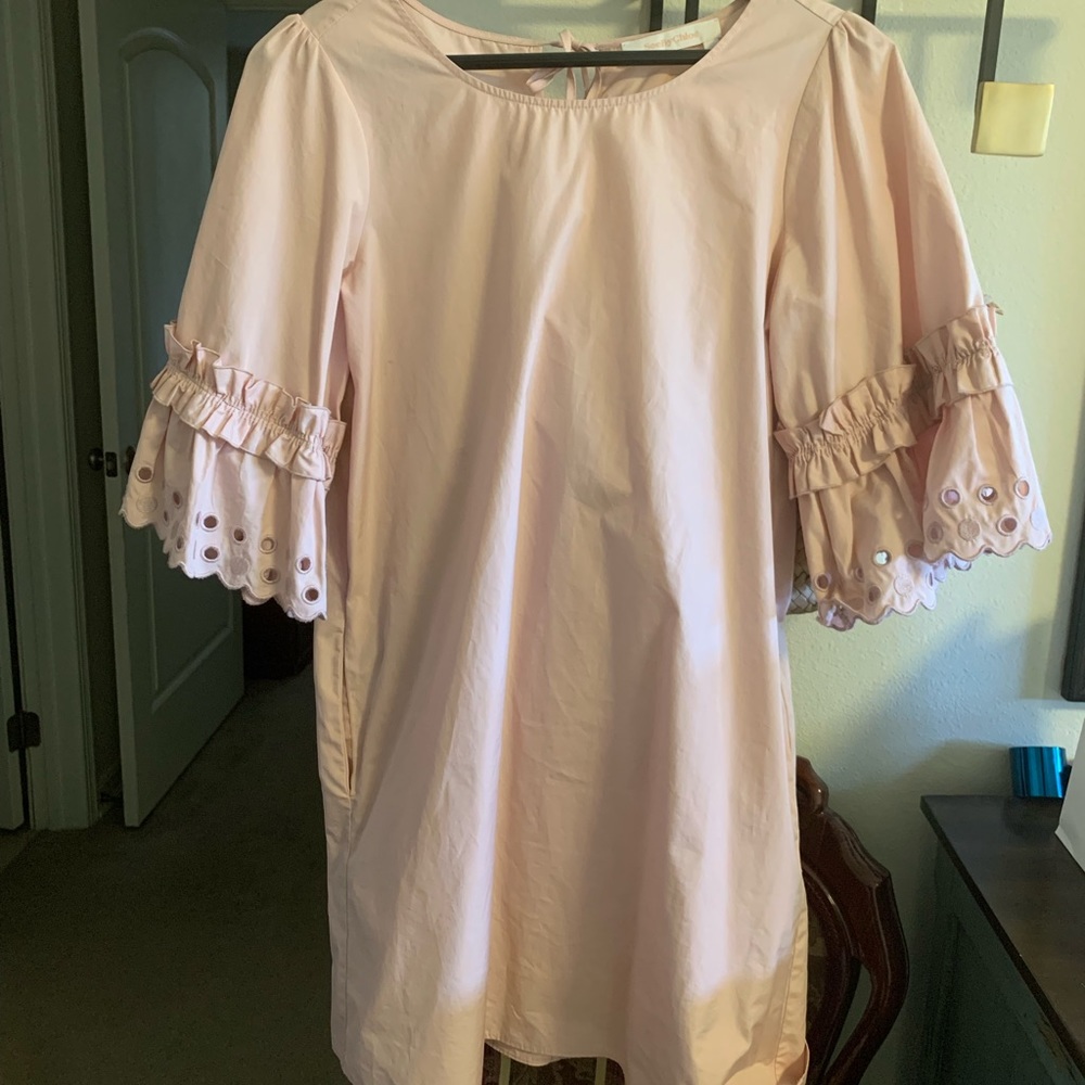 See by Chloe Pink eyelet Dress small